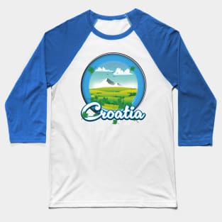 Croatia retro logo Baseball T-Shirt